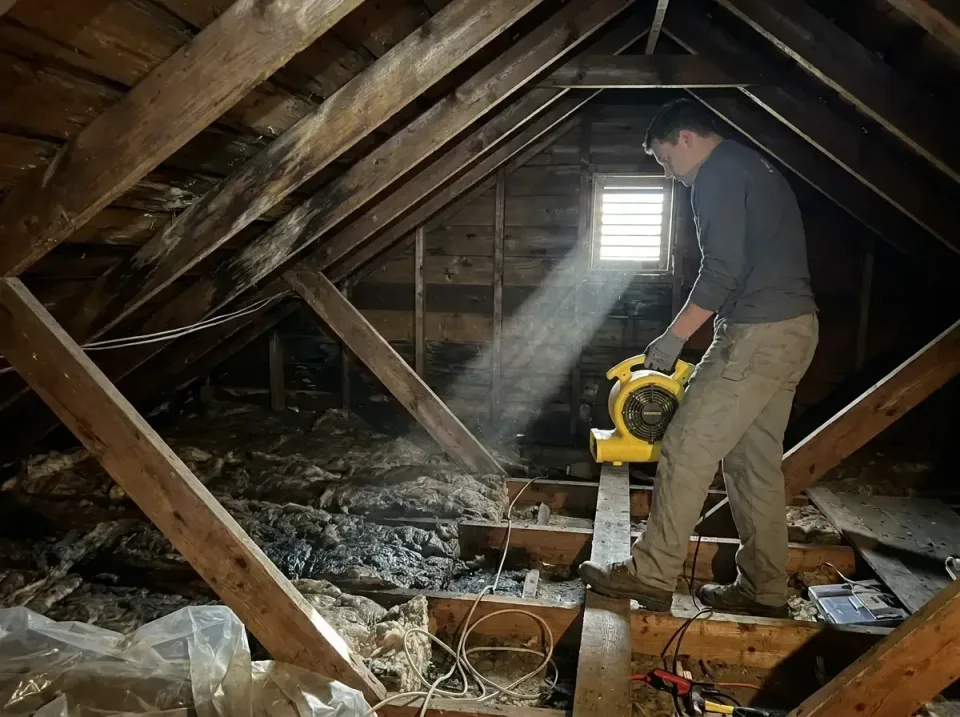 attic-water-damage-drying-proc-007 — frequently asked questions, Emergency Water Extraction & 24/7 Flood Response in Nantico…